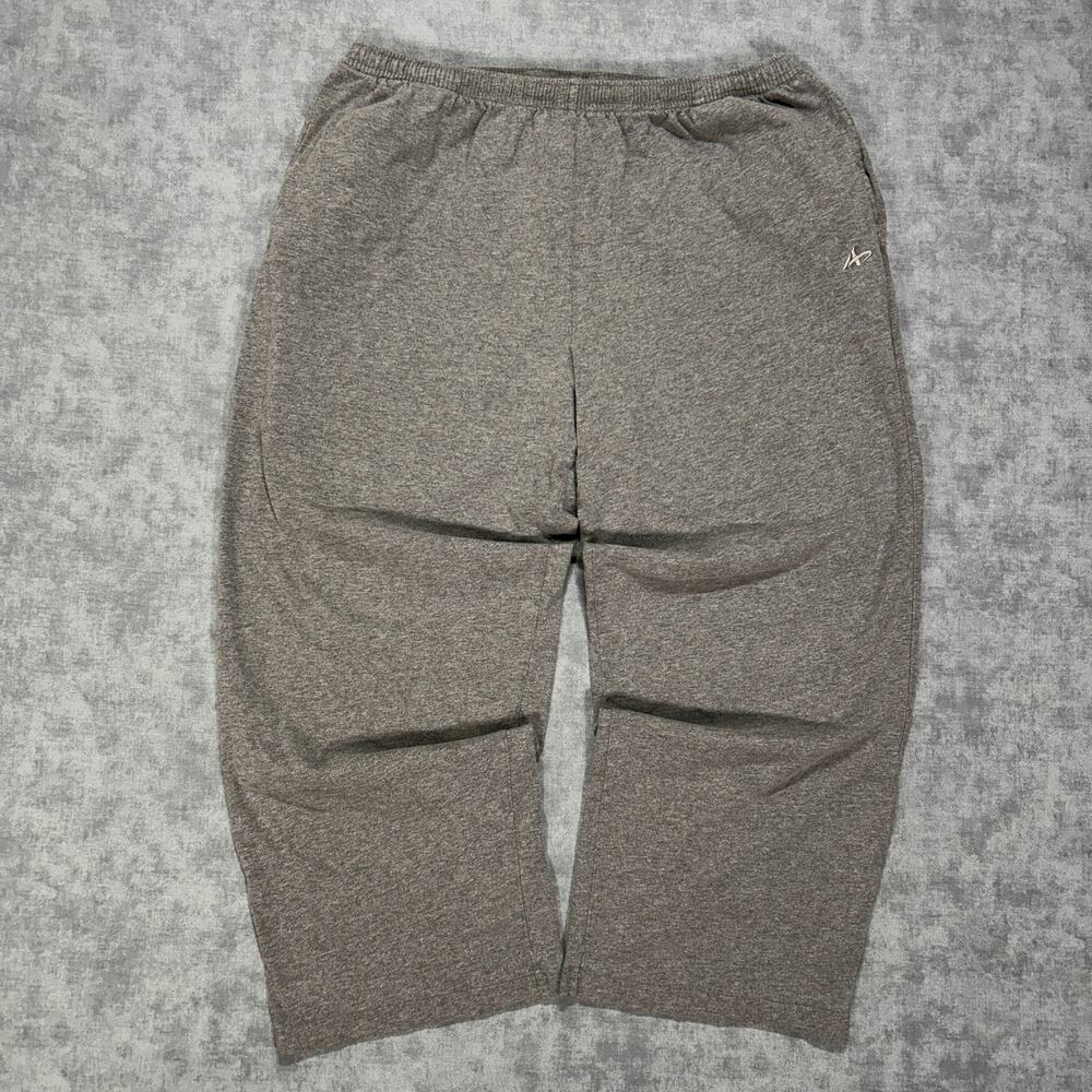 VTG Y2K Athletech grey athleisure wide leg baggy sweatpants mens Large